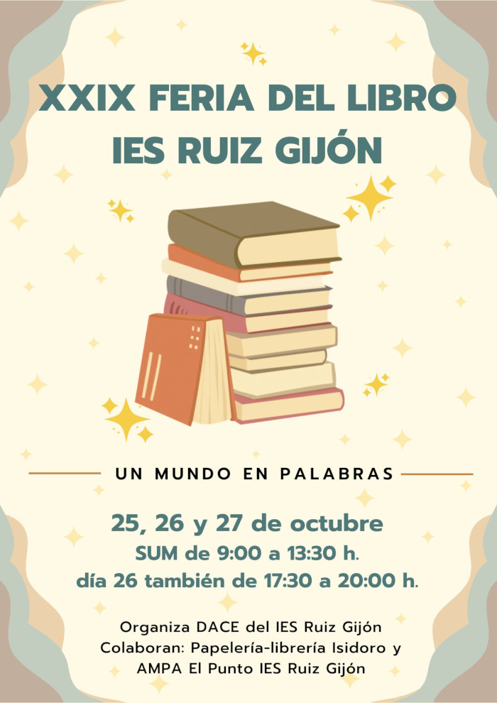 cartel xxxix feria libro IESRG s